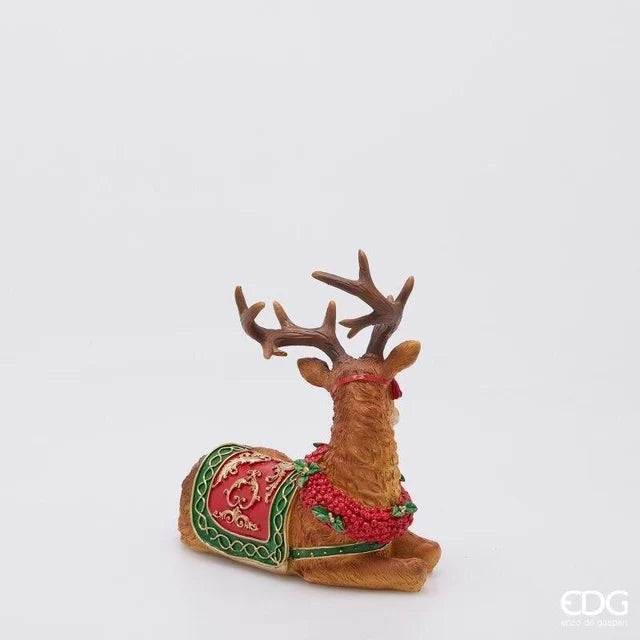 Decoro renna statuina Natale H 24 cm EDG (sconto del 30% in prevendita)