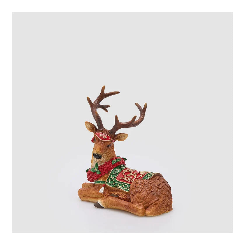 Decoro renna statuina Natale H 24 cm EDG (sconto del 30% in prevendita)