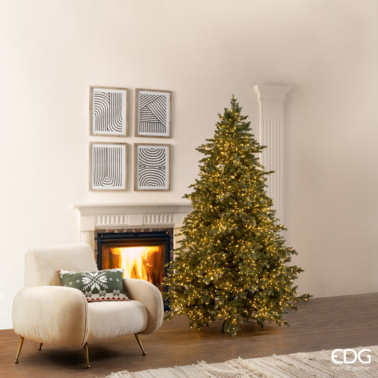 Albero di Natale Pino Argentato H 210 cm, con 4000 Miniled EDG (sconto del 30% in prevendita)