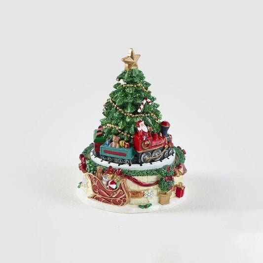 Carillon trenino con albero di Natale H 16 cm EDG (sconto del 30% in prevendita)
