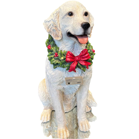 Decoro cane Labrador con ghirlanda led EDG (sconto del 30% in prevendita)