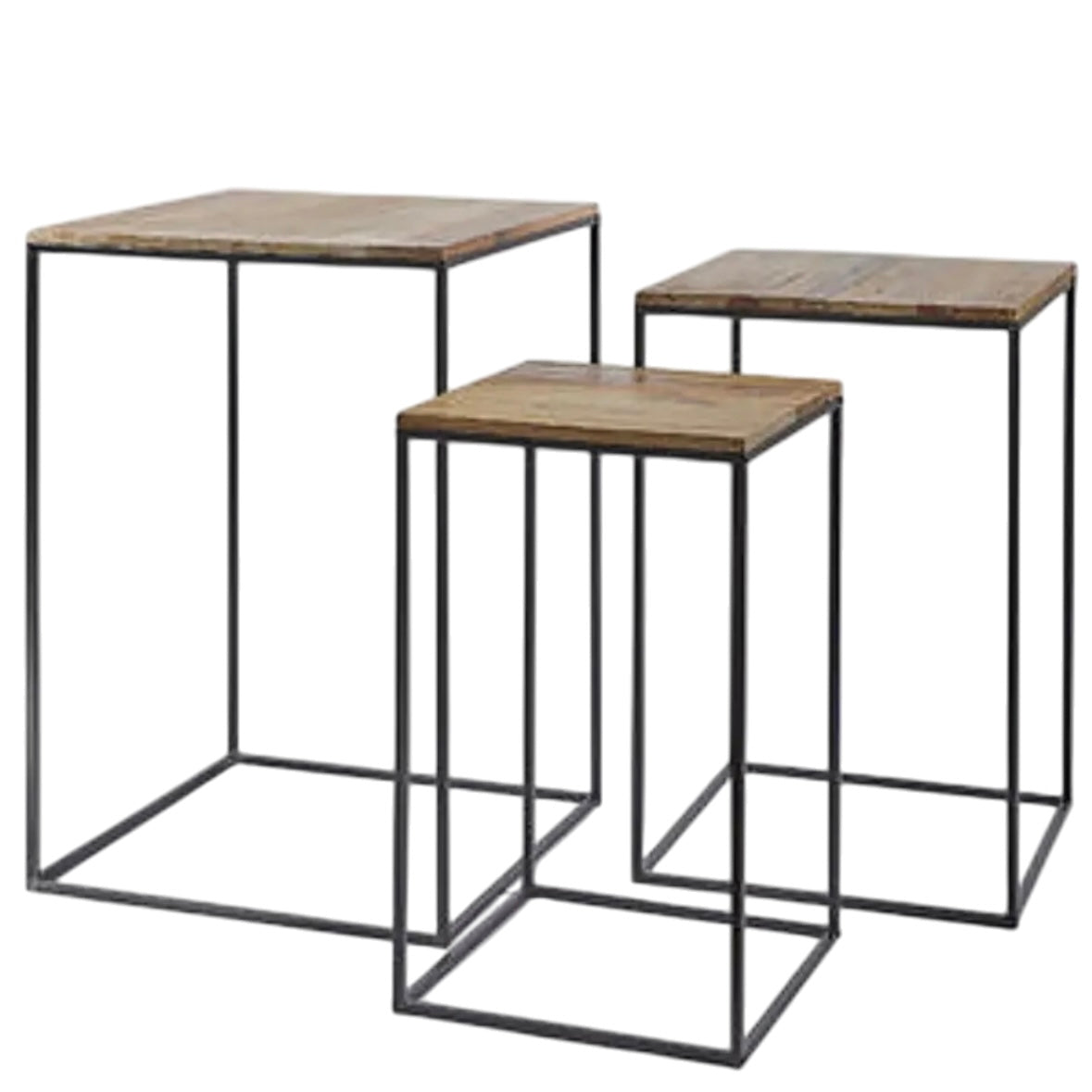 Tris Tavolo minimal quadrato EDG (sconto del 30% in prevendita)