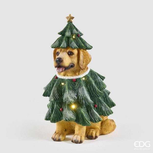 Decoro cane Labrador con ghirlanda led EDG (sconto del 30% in prevendita)